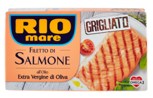 File de somon la gratar in ulei de masline extravirgin 125g Rio mare 