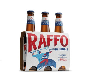 Bere italiana Raffo, reteta originala cu orz de Puglia 3x330 ml SGR