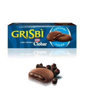 Biscuiti cu crema de ciocolata Ciobar Grisbi Vicenzi 112g