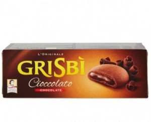 Biscuiti Grisbi Vicenzi cu crema de ciocolata 9 x 16,7g