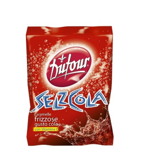 Bomboane efervescente umplute Dufour Selz Cola 150g