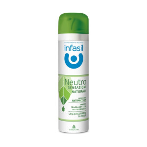 Deodorant Spray cu ulei esential Infasil Neutro Sensazioni Naturali fara pete, 150ml