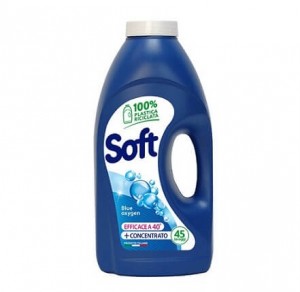 Detergent lichid pentru rufe Soft Blu Oxygen 2,25 litri, 45 utilizari
