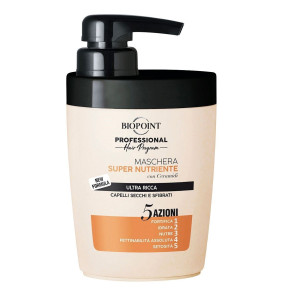 Masca pentru par uscat si fragil Biopoint Professional Super Nutriente, 300 ml 