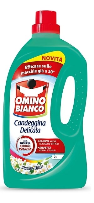 Omino Bianco Candeggina Muschio Bianco  Delicata 2 litri