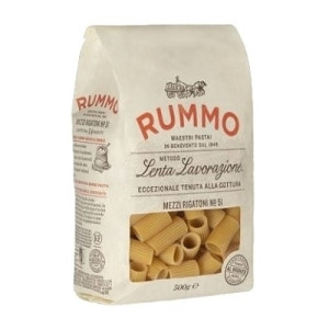Paste Italiene fara ou Mezzi Rigatoni Rummo 500g