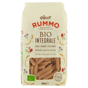 Paste Italiene integrale Bio Penne Rigate Rummo 500g