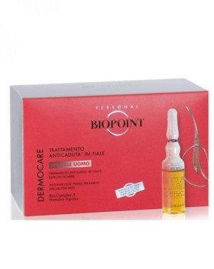 Tratament impotriva căderii părului Biopoint Anticaduta, pentru barbati, 12 fiole x 6ml