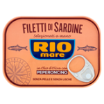 Rio mare File de sardine in ulei de masline cu ardei iute 105g Rio mare File de sardine in ulei de masline cu ardei iute 105g