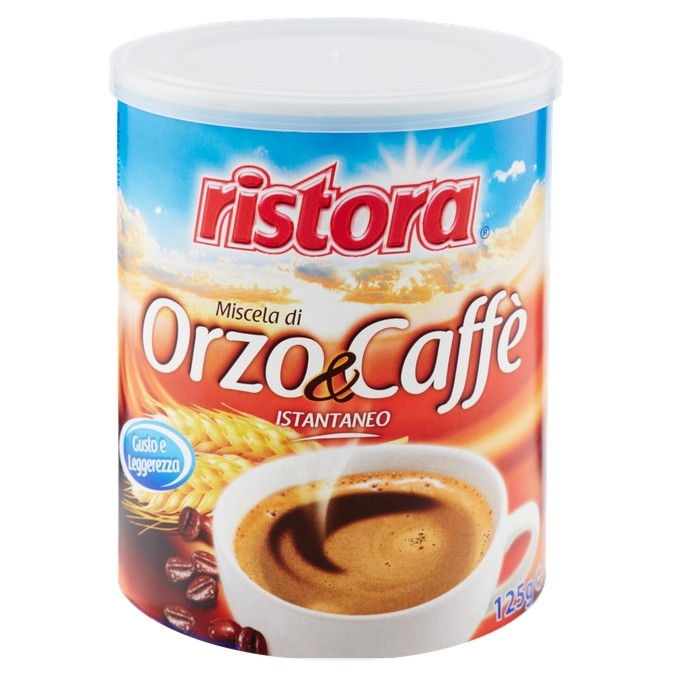 Orz cu cafea, amestec instant Ristora 125g Orz cu cafea, amestec instant Ristora 125g