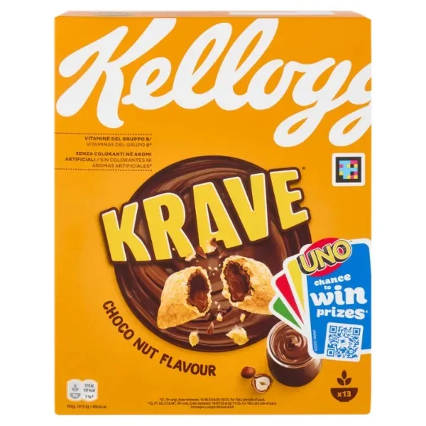 Cereale Krave Choco Nut Kellogg's 410g Cereale Krave Choco Nut Kellogg's 410g