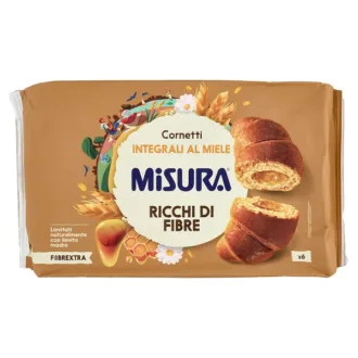 Cornuri integrale cu miere Misura Fibrextra 6 buc