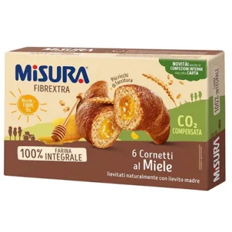 Cornuri integrale cu miere Misura Fibrextra 6 buc