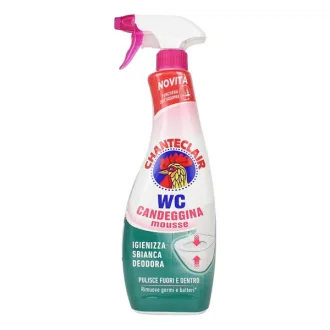 Detergent pentru toaleta cu spuma activa Chanteclair cu clor 625ml
