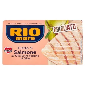 File de somon la gratar in ulei de masline extravirgin Rio mare 125g