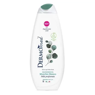 Gel de dus Dermomed mosc alb cu acid hialuronic 650 ml