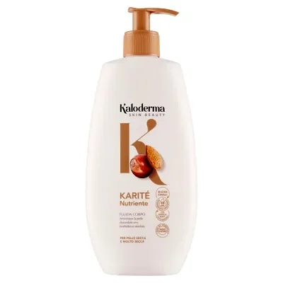 Lotiune de corp pentru piele uscata cu unt de karite si ulei de migdale Kaloderma 400 ml Lotiune de corp pentru piele uscata cu unt de karite si ulei de migdale Kaloderma 400 ml