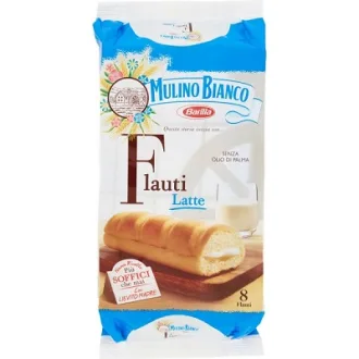 Prajiturica Flauti cu lapte Mulino Bianco 8 buc - 280g
