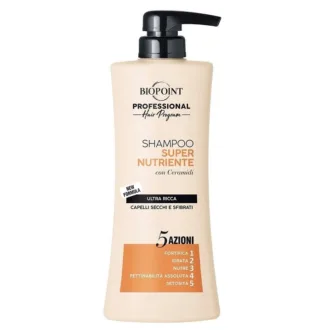 Sampon Professional pentru par uscat si fragil Biopoint Super Nutriente, 390 ml