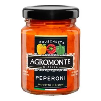 Sos sicilian Bruschetta de ardei Agromonte, fara gluten, 100g