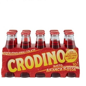 Analcoolic Crodino cu gust de portocale rosii 10 buc x 10cl