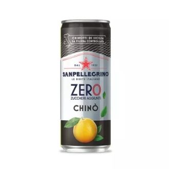 Bautura racoritoare carbogazoasa fara zahar adaugat SanPellegrino Chino Zero 330ml