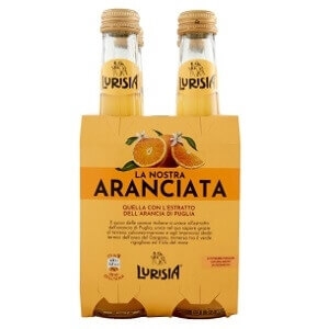 Bautura racoritoare italiana de portocale  Aranciata Lurisia 4 bucx275ml  - SGR