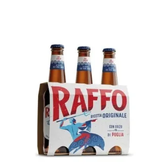 Bere italiana Raffo, reteta originala cu orz de Puglia 3x330 ml SGR