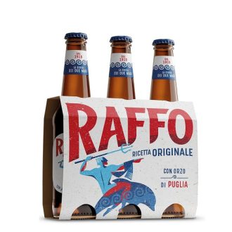 Bere italiana Raffo, reteta originala cu orz de Puglia 3x330 ml SGR