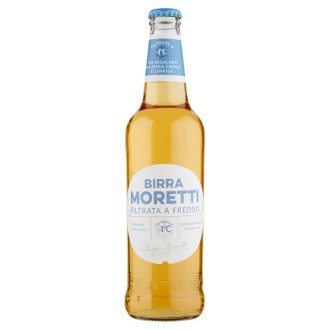 Bere Moretti filtrata la rece 4,3% alcool, sticla 500 ml SGR