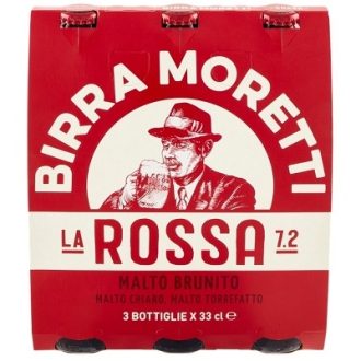 Bere Moretti Rossa 7,2% alcool, sticla 3x 330ml SGR