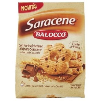Biscuiti Balocco Saracene cu faina integrala de hrisca si ciocolata 700g