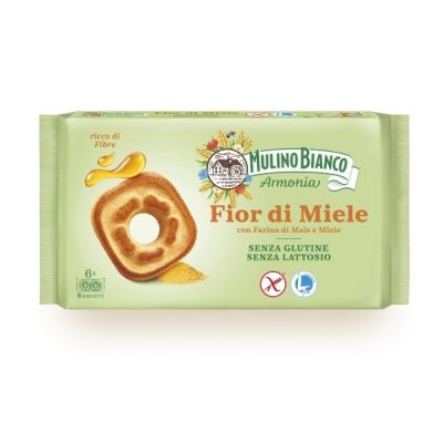 Biscuiti Frollini fara gluten si fara lactoza Mulino Bianco Fior di Miele 250g Biscuiti Frollini fara gluten si fara lactoza Mulino Bianco Fior di Miele 250g