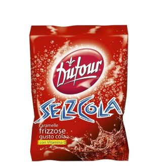Bomboane efervescente umplute Dufour Selz Cola 150g