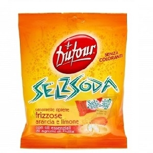 Bomboane efervescente asortate Dufour Selz Soda 90g