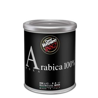 Cafea italiana Vergnano 100% Arabica Moka 250g, cutie rotunda