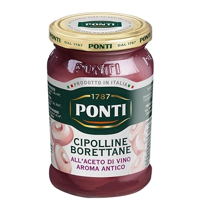 Ceapa Borettana in otet de vin Aroma Antica Ponti 300g