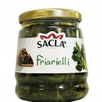 Conserva italiana din broccoli in ulei de floarea soarelui Sacla Friarielli 314g
