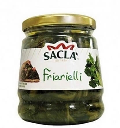 Conserva italiana din broccoli in ulei de floarea soarelui Sacla Friarielli 314g