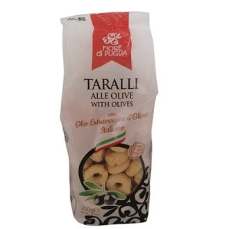 Covrigei italieni Taralli cu masline Fiore di Puglia 250g