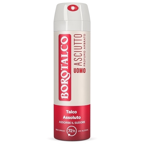 Deodorant Borotalco pentru barbati Spray Asciutto cu chihlimbar
