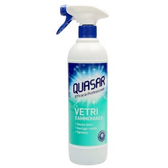Detergent italian geamuri si oglinzi Quasar cu amoniac 580 ml