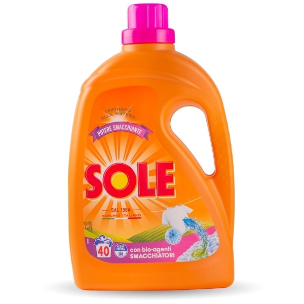 Detergent lichid italian Sole cu bio-agenti pentru pete, 41 utilizari