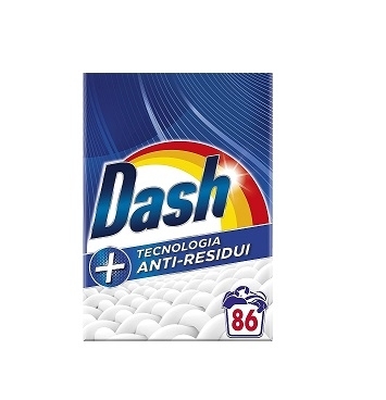 Detergent pulbere Dash Tehnologia Anti-Residuuri 86 utilizari Detergent pulbere Dash Tehnologia Anti-Residuuri 86 utilizari
