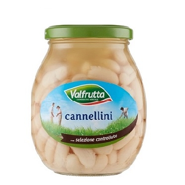 Fasole conservata Cannellini Valfrutta 360g Fasole conservata Cannellini Valfrutta 360g