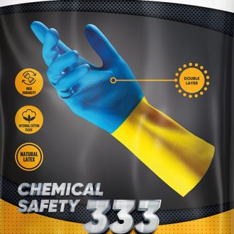 Manusi bicolore curatenie calitate profesionala ICO - marime 7-7.5 M