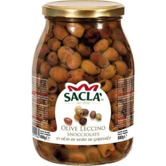 Masline negre fara samburi Leccino Sacla 1062ml