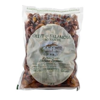 Masline italiene Taggiasche in saramura L' Antico Frantoio Stefano Saguato 850g