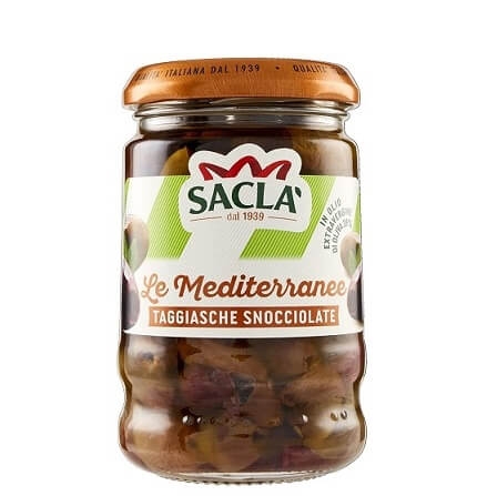 Masline Taggiasche fara samburi Sacla 180g