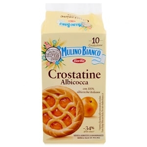 Mini Tarte cu dulceata de caise Mulino Bianco Crostatina 400g, 10 buc Mini Tarte cu dulceata de caise Mulino Bianco Crostatina 400g, 10 buc